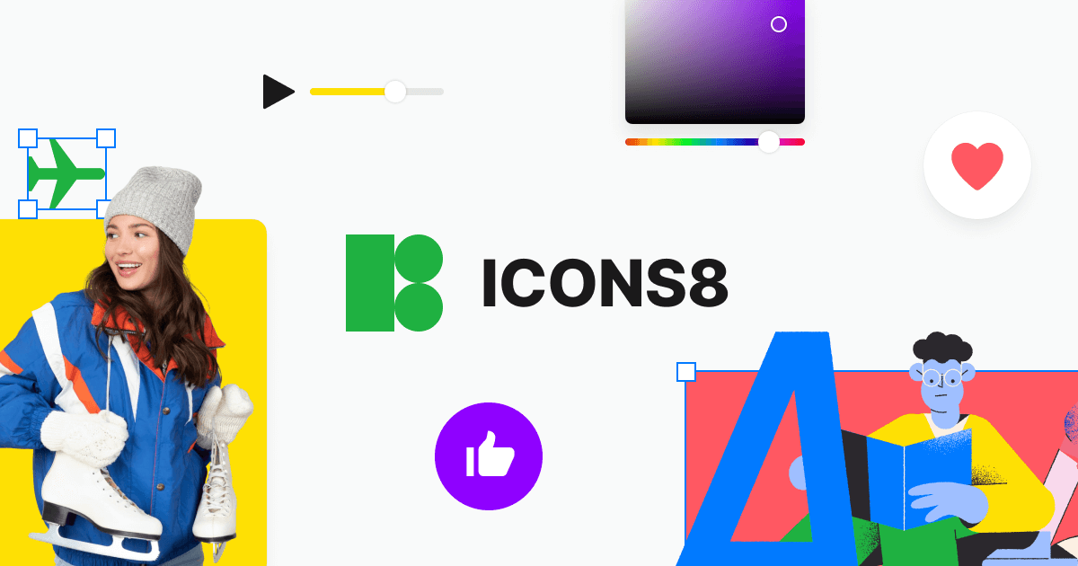 10,000点以上の絵文字アイコンもダウンロードできる「icons8」